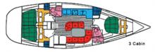 Oceanis 440 : Boat layout