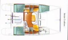 Boat layout - Fountaine Pajot Mahe 36, Used (2006) - Martinique (Ref 252) Boat layout - Fountaine Pajot Mahe 36, Used (2006) - Martinique (Ref 252)