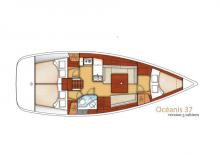 Oceanis 37 : Boat layout