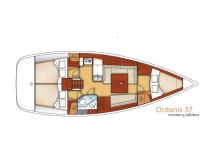Oceanis 37 : Boat layout