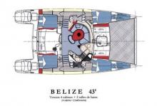 Fountaine Pajot Belize 43 : Boat layout 