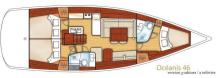 Oceanis 46: Boat layout Oceanis 46: Boat layout