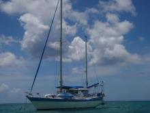 Wauquiez Amphitrite 43 : At anchor in Guadeloupe