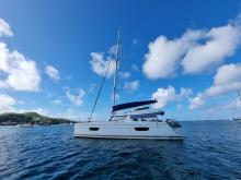Fountaine Pajot Hélia 44 Quatuor : At Le Marin anchorage in Martinique