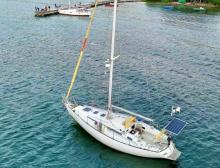 Yachting France Jouët 37 : At anchor in Martinique