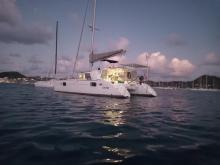Lagoon 440 : At anchor in Martinique