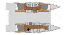 Astrea 42 : Boat layout