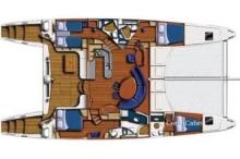 Catana 582 : Cabins layout