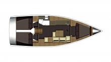 Dufour 382 GL : Boat layout