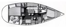 Evasion 36 : Cabins layout
