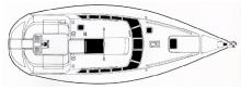 Evasion 36 : Deck layout