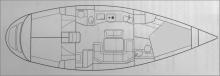 Grand Soleil 43 Racing : Boat layout