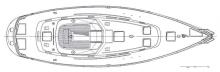 Hallberg-Rassy 46 : Deck layout