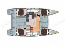Hélia 44 Quatuor : Boat layout