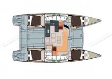 Hélia 44  : Boat layout