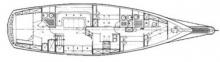 Hudson Force 50  : Boat layout