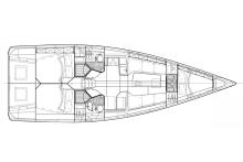 Italia 11.98 : Cabin layout