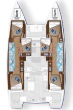 Lagoon 50 : Cabin layout