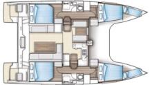 Nautitech Open 40 : Cabins layout