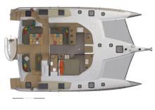 NEEL 47 : Deck and saloon layout