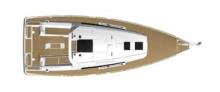 Oceanis 38 : Deck layout Oceanis 38 : Deck layout
