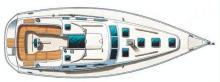 Oceanis 393 Clipper : Deck layout Oceanis 393 Clipper : Deck layout