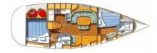 Oceanis 393 : Boat layout