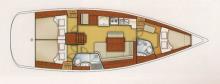 Oceanis 43 : Boat layout
