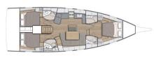 Oceanis 46.1 : Cabins layout Oceanis 46.1 : Cabins layout