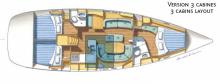 Oceanis 473 : Cabins layout Oceanis 473 : Cabins layout