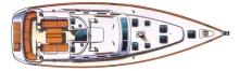 Oceanis 473 : Plan de pont Oceanis 473 : Plan de pont
