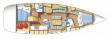 Oceanis 473 : Boat layout