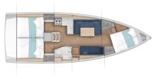 Sun Odyssey 380 : Boat layout