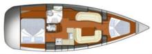 Sun Odyssey 39 DS : Boat layout