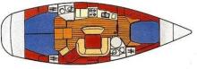 Sun Odyssey 45 : Cabins layout Sun Odyssey 45 : Cabins layout