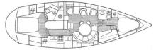 Sun Odyssey 47 CC : Cabins layout Sun Odyssey 47 CC : Cabins layout