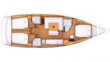 Sun Odyssey 479 : Cabins layout Sun Odyssey 479 : Cabins layout