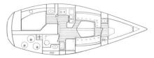 Sun Shine 38 : Cabins layout