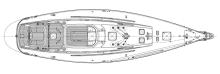 Swan 68 : Deck layout
