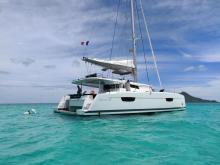 Fountaine Pajot Saona 47 Maestro : At anchor in The Grenadines