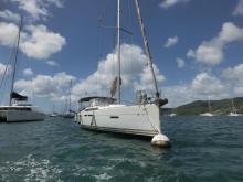 Jeanneau Sun Odyssey 409 : On a buoy in Martinique