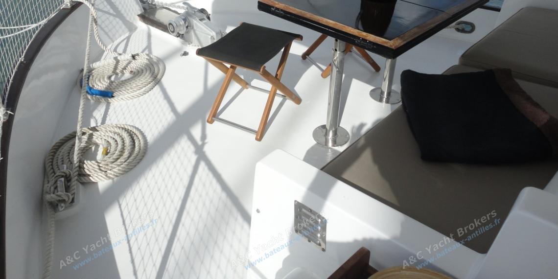 Cheoy Lee Europa 53’ : Forward deck Cheoy Lee Europa 53’ : Forward deck