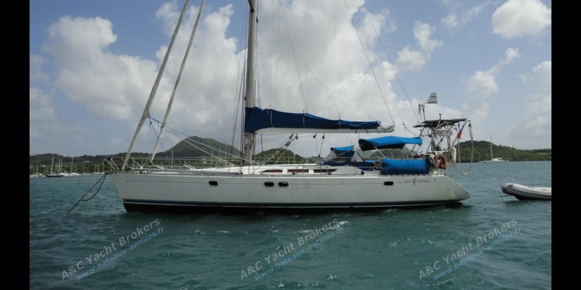 At anchor in Le Marin, Martinique - Jeanneau Sun Odyssey 47, Used (1992) - Martinique (Ref 280) At anchor in Le Marin, Martinique - Jeanneau Sun Odyssey 47, Used (1992) - Martinique (Ref 280)