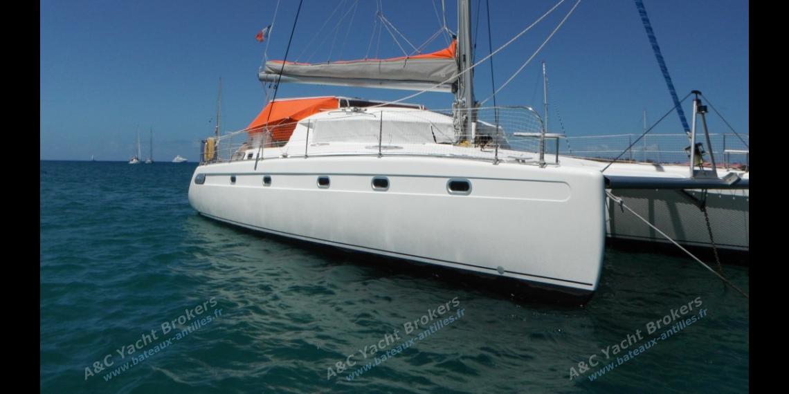 At anchor in Le Marin in Martinique - Fountaine Pajot Venezia 42, Used (1997) - Martinique (Ref 351) At anchor in Le Marin in Martinique - Fountaine Pajot Venezia 42, Used (1997) - Martinique (Ref 351)