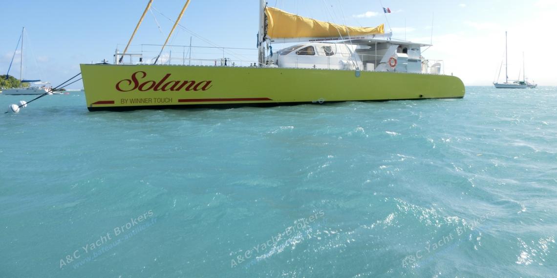 Catamaran 82' Day charter: At anchor in Guadeloupe Catamaran 82' Day charter: At anchor in Guadeloupe