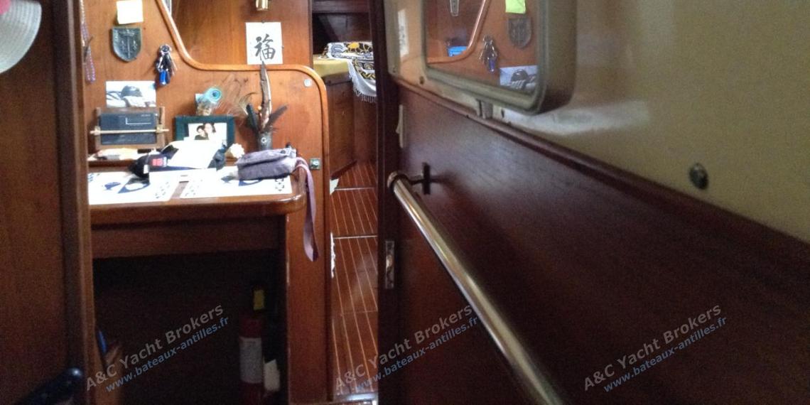 Wauquiez Amphitrite 43 : Seen from the aft cabin Wauquiez Amphitrite 43 : Seen from the aft cabin