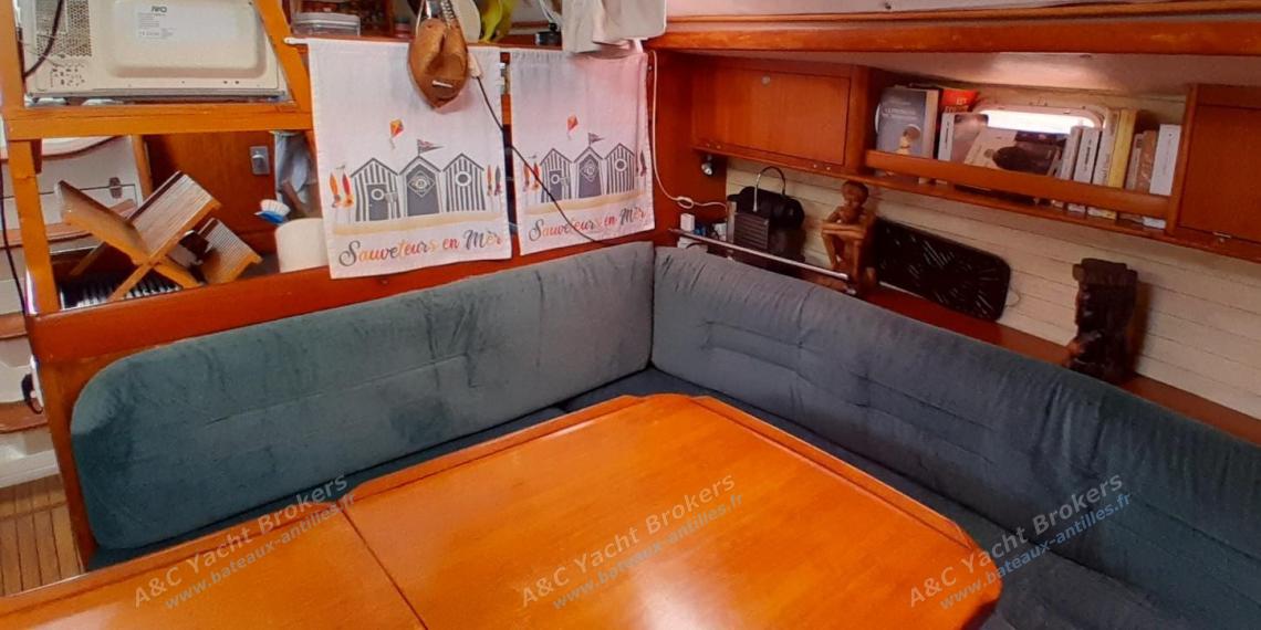 Gibert Marine Gib'Sea 444 : Saloon seen from the forward cabin Gibert Marine Gib'Sea 444 : Saloon seen from the forward cabin