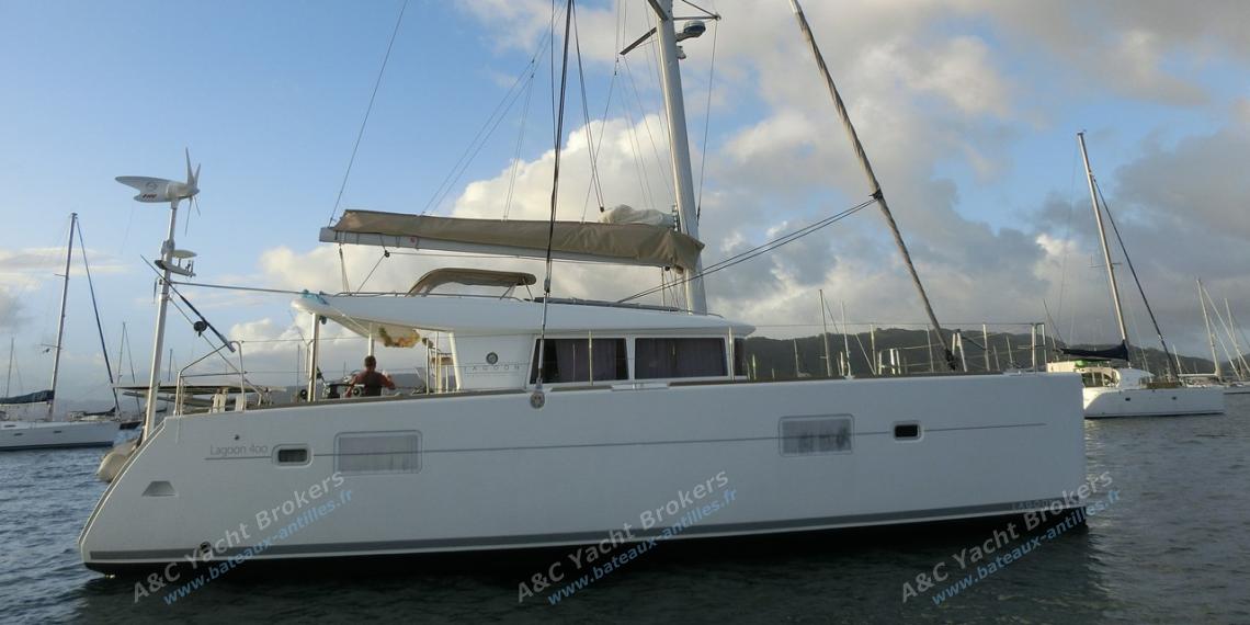 Lagoon 400:Le Marin anchorage in Martinique Lagoon 400:Le Marin anchorage in Martinique
