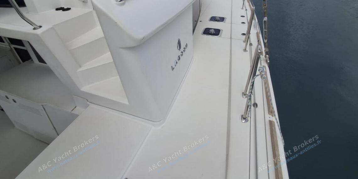 Lagoon 450F : Starboard companionway Lagoon 450F : Starboard companionway