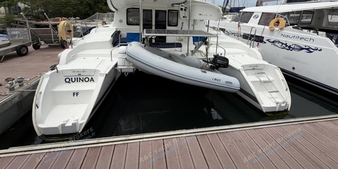 Fountaine Pajot Mahé 36 Evolution : Seen from the pontoon Fountaine Pajot Mahé 36 Evolution : Seen from the pontoon